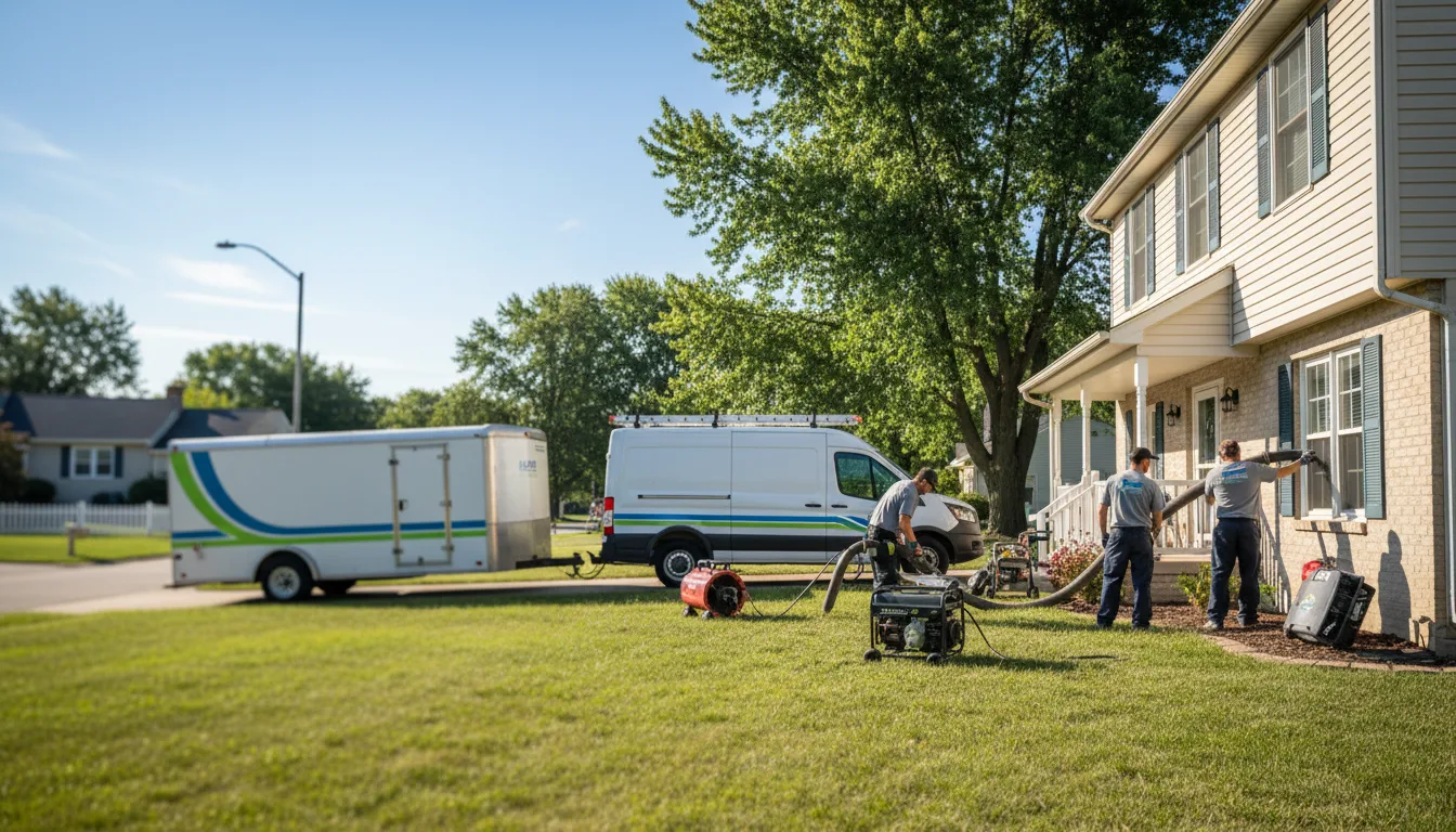 Flooded Basement Restoration And Cleanup With Repair in Rock Falls, IA near me